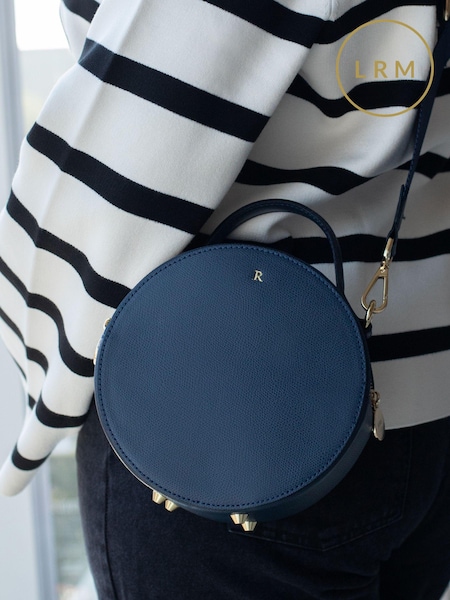 LRM Goods Personalised Leather Rosie Circle Bag (E75082) | £78