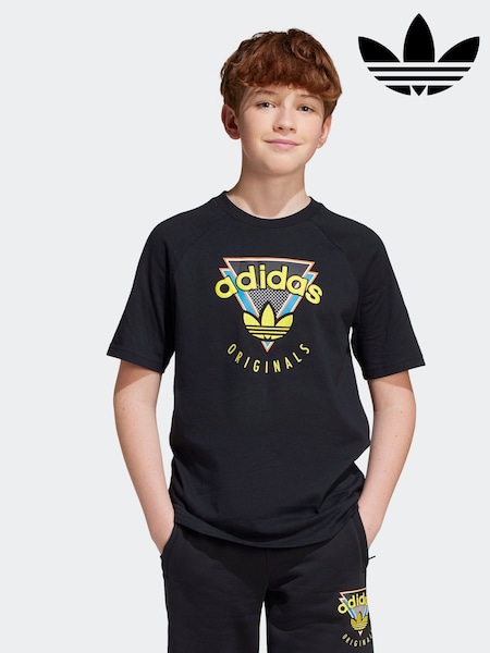 adidas originals Black 100% Cotton T-Shirt (E75099) | £20