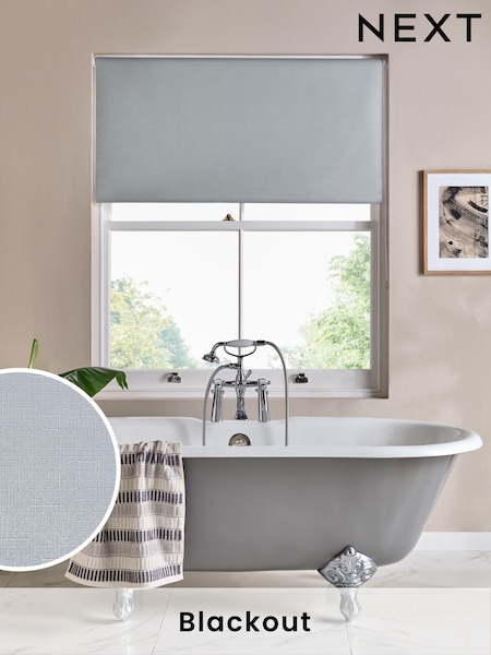Light Grey Ready Made Textured Roller Moisture Resistant Blind (E75208) | £24 - £54