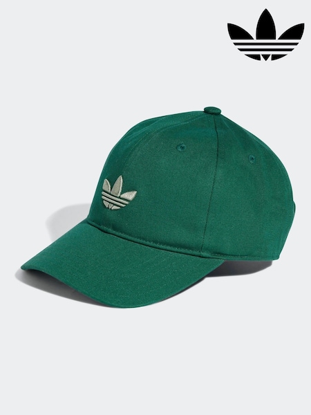 adidas Originals Green Adicolour Classic Trefoil 100% Cotton Baseball Cap (E75291) | £18