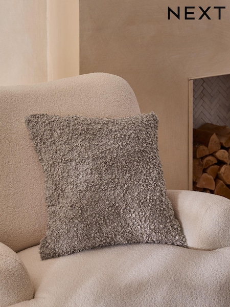 Dark Natural Cosy Texture 50 x 50cm Cushion (E75322) | £18