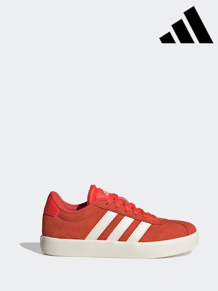 adidas Red/White VL Court 3.0 Trainers (E75349) | £35