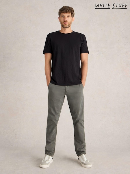 White Stuff Black 100% Cotton Abersoch Short Sleeve T-Shirt (E75370) | £25