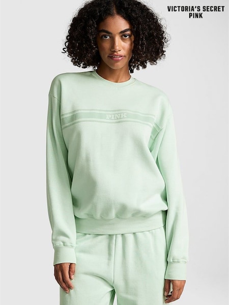 Victoria's Secret PINK Mint Green Fleece Sweatshirt (E75447) | £39