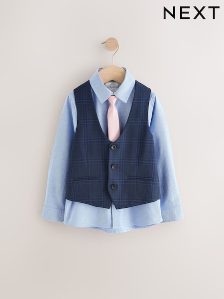 WC Set Denim Bold Blue Waistcoat (12mths-16yrs) (E75739) | £34 - £43