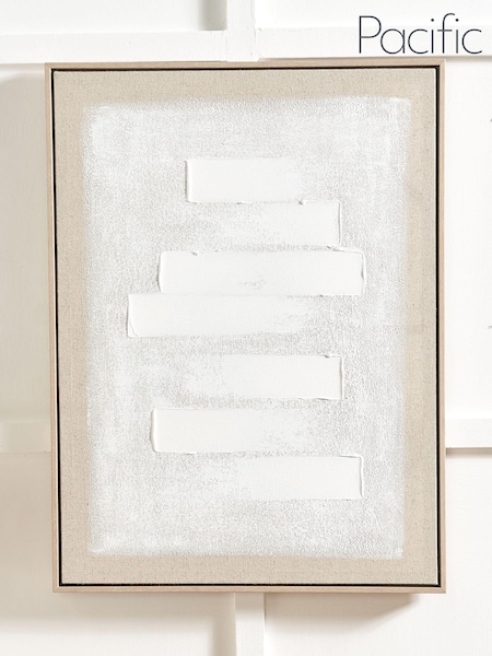 Pacific Natural Textured Canvas with Frame (E75973) | £80