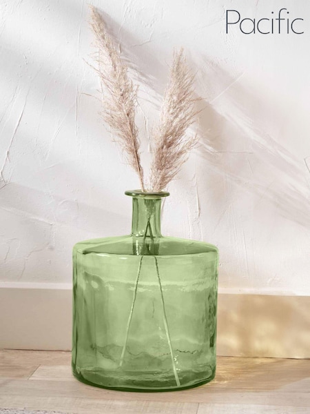 Pacific Forest Green Glass Bottle Vase (E75978) | £100