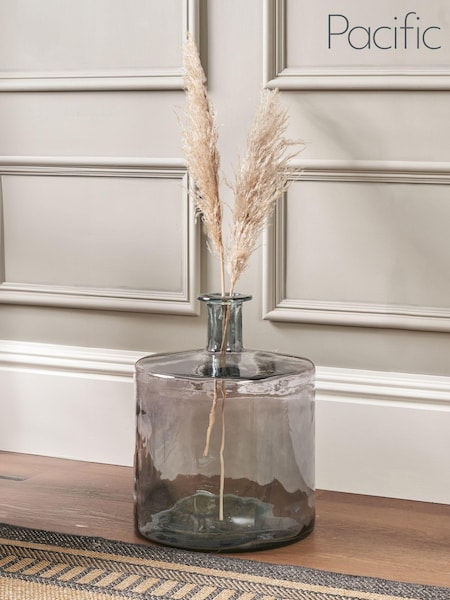 Pacific Grey Glass Bottle Vase (E75982) | £100
