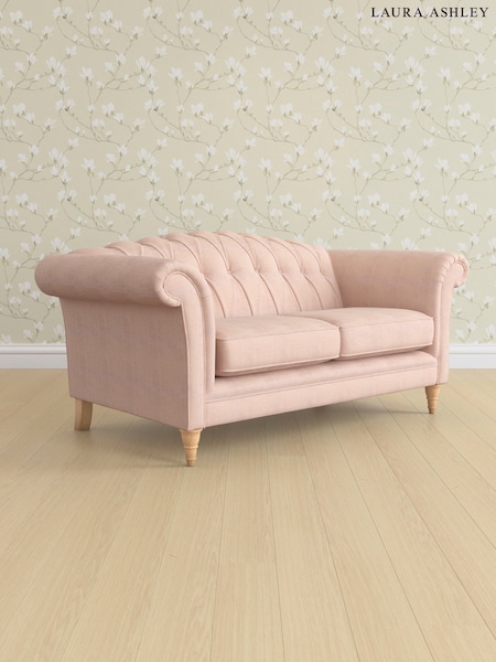 Edwin Chenille/Blush Pink Gloucester Button Back By Laura Ashley (E76029) | £1,400