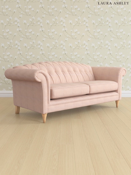 Edwin Chenille/Blush Pink Gloucester Button Back By Laura Ashley (E76029) | £1,600