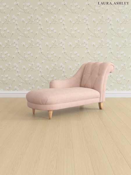 Edwin Chenille/Blush Pink Gloucester Button Back By Laura Ashley (E76029) | £1,150