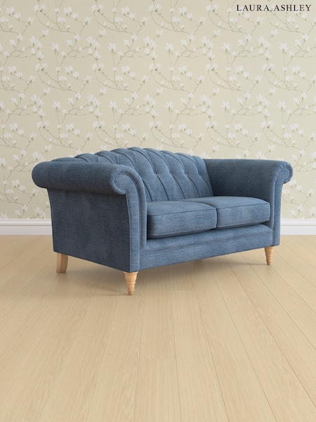 Edwin Chenille/Seaspray Blue Gloucester Button Back By Laura Ashley (E76051) | £1,300