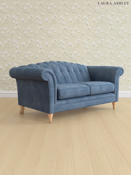Edwin Chenille/Seaspray Blue Gloucester Button Back By Laura Ashley (E76051) | £1,400