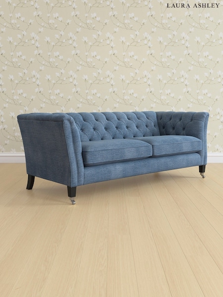 Edwin Chenille/Seaspray Blue Chatsworth Button Back By Laura Ashley (E76052) | £1,600