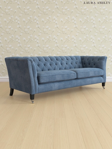 Edwin Chenille/Seaspray Blue Chatsworth Button Back By Laura Ashley (E76052) | £1,700