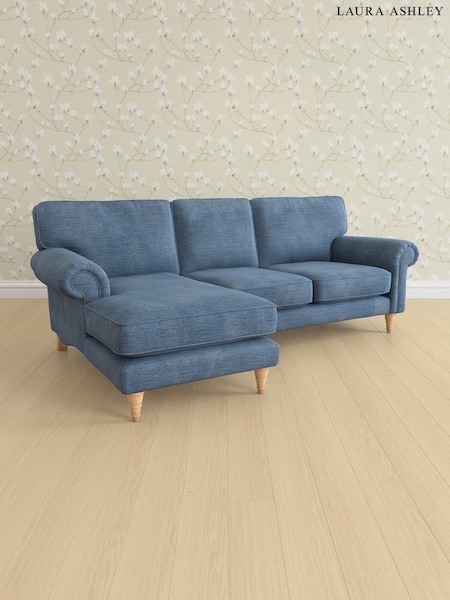 Edwin Chenille/Seaspray Blue Kingston By Laura Ashley (E76060) | £2,225