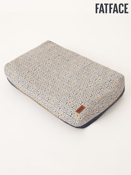 FatFace Blue 71cmx98cm Bee Print Cushion Pet Bed (E76146) | £55
