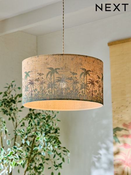 Natural Bamboo Print Easy Fit Shade (E76321) | £48