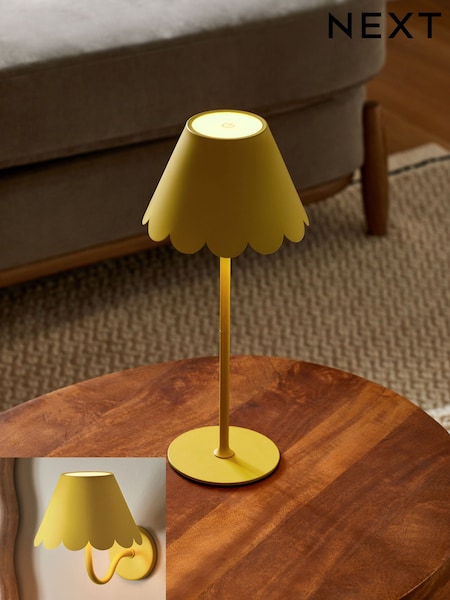 Yellow Daisy Rechargeable Wall and Table Lamp (E76323) | £45