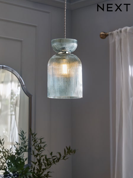Blue Hallie Easy Fit Pendant Light Shade (E76327) | £32