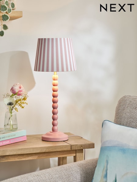 Pink Millie Table Lamp (E76337) | £38