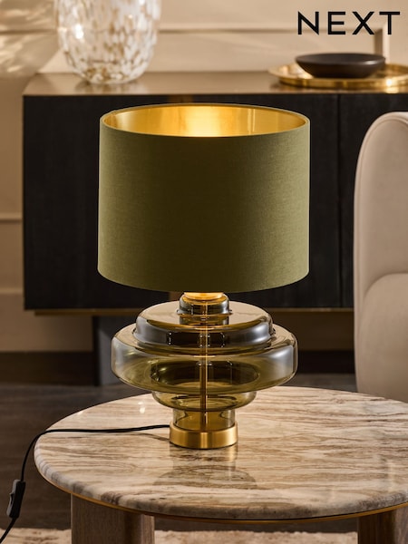 Green Luca Table Lamp (E76346) | £90