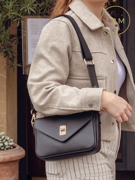 LRM Goods Ambrose Cross-Body Black Bag (E76448) | £124