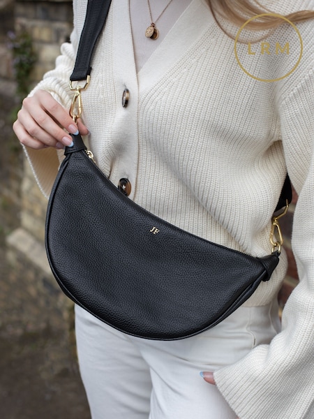 LRM Goods The Fleur Hip Black Bag (E76454) | £75