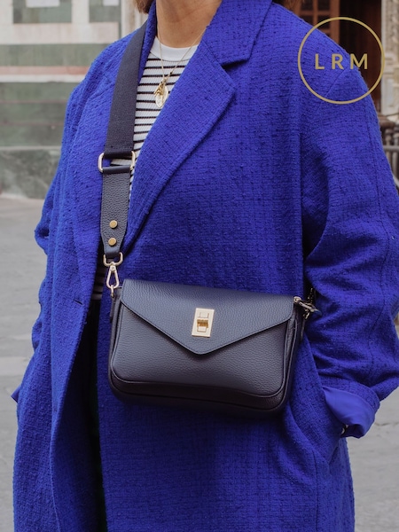 LRM Goods Blue Ambrose Cross-Body Bag (E76455) | £124