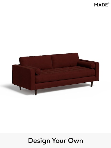 Matt Velvet Easy Clean/Rust Red Scott By Made (E76672) | £1,099