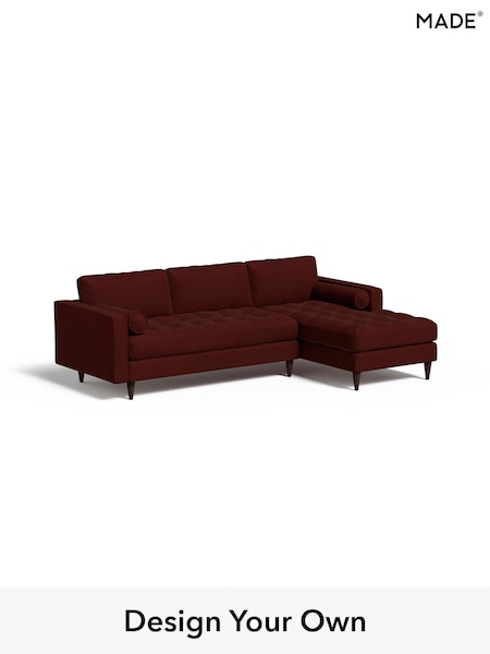 Matt Velvet Easy Clean/Rust Red Scott By Made (E76672) | £1,775