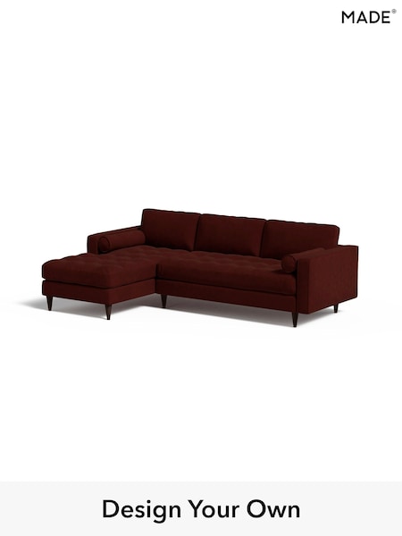 Matt Velvet Easy Clean/Rust Red Scott By Made (E76672) | £1,775