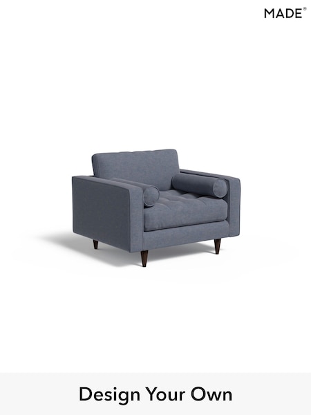Soft Chenille Easy Clean/Denim Blue Scott By Made (E76677) | £875