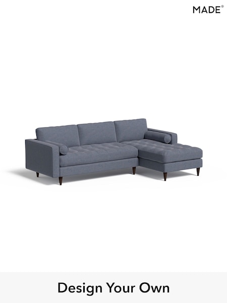 Soft Chenille Easy Clean/Denim Blue Scott By Made (E76677) | £1,875