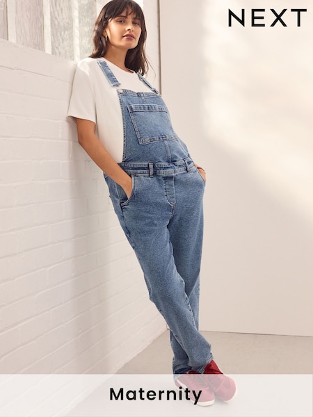 Dark Blue Maternity Denim Dungaree (E76774) | £49