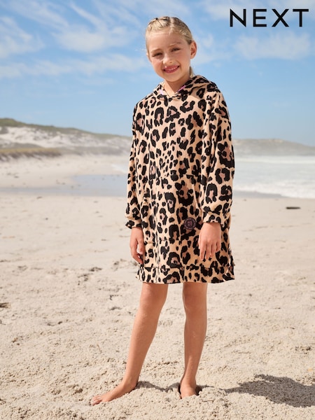 Animal Print Poncho Towel (3-16yrs) (E76830) | £20 - £26