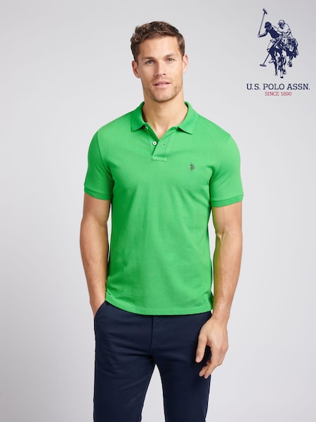 U.S. Polo Assn. Green Mens Life Polo Shirt (E76850) | £50