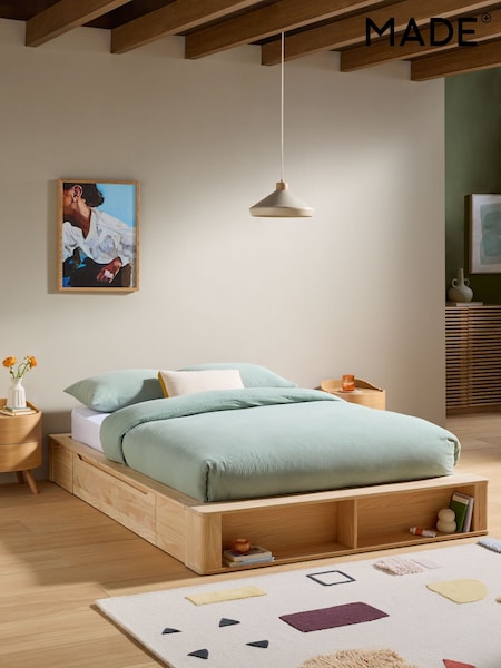 MADE.COM Natural Pine Kano Storage Bed (E76873) | £649 - £849
