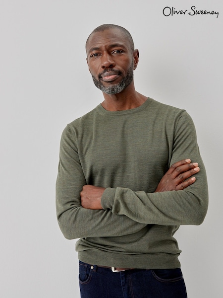 Oliver Sweeney Merino Wool Crew Neck Jumper (E77083) | £99