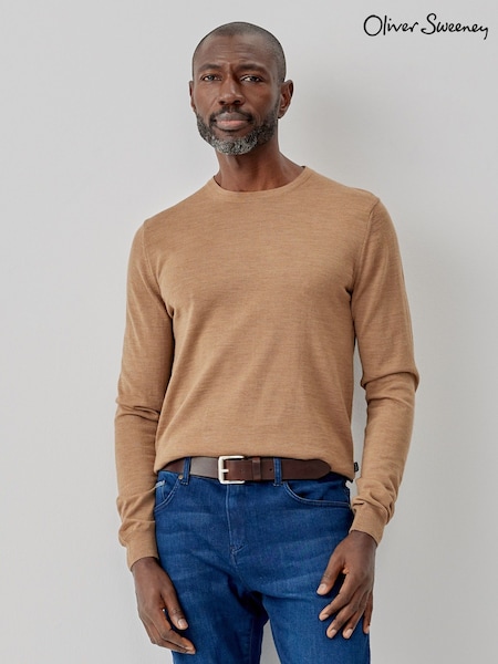 Oliver Sweeney Merino Wool Crew Neck Jumper (E77091) | £99