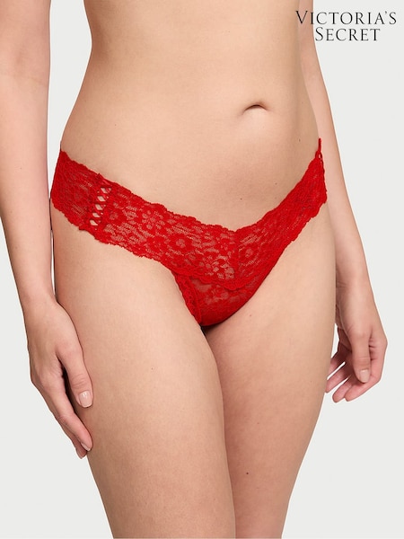 Victoria's Secret Red/Pink/Black/Purple Thong 5 Pack Knickers (E77104) | £27