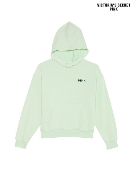 Victoria's Secret PINK Mint Green Oversized Pullover Hoodie (E77111) | £45