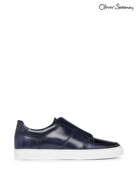 Oliver Sweeney Antiqued Calf Leather Cupsole Trainers (E77164) | £299