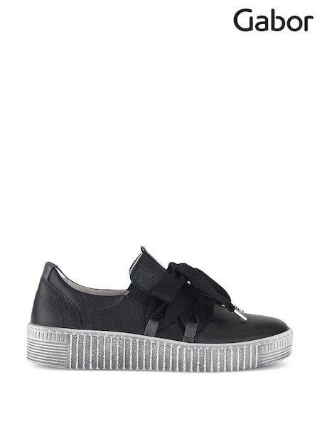 Gabor Waltz Leather Trainers (E77597) | £95