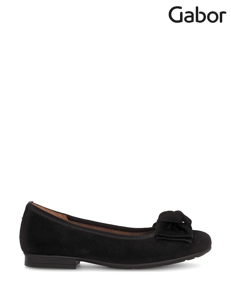 Gabor Picnic Suede Ballerina Style Shoes (E77603) | £95