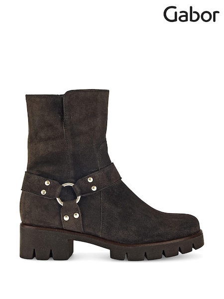 Gabor Burford English Suede Ankle Brown Boots (E77608) | £125