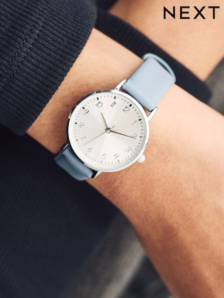 Blue Buttermilk Simple Strap Watch (E77773) | £22