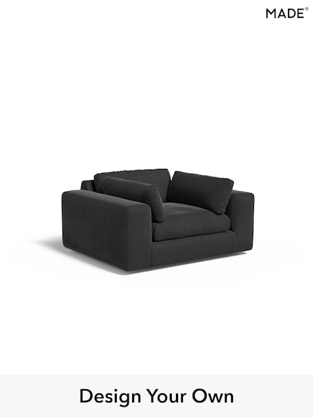 Matt Velvet Easy Clean/Charcoal Grey Alec By Made (E77780) | £950