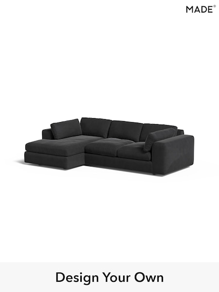 Matt Velvet Easy Clean/Charcoal Grey Alec By Made (E77780) | £1,999