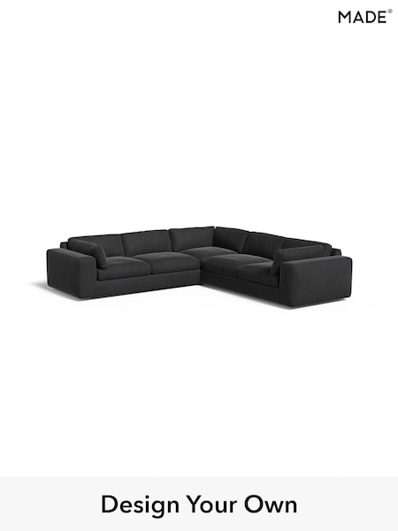 Matt Velvet Easy Clean/Charcoal Grey Alec By Made (E77780) | £950 - £2,825